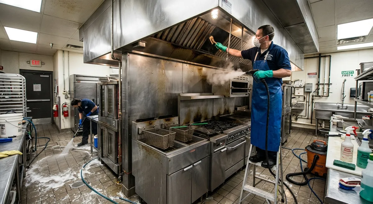 Article illustration for: Restaurant Kitchen Deep Cleaning Best Practices